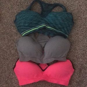 PINK VS PushUp Yoga Bra